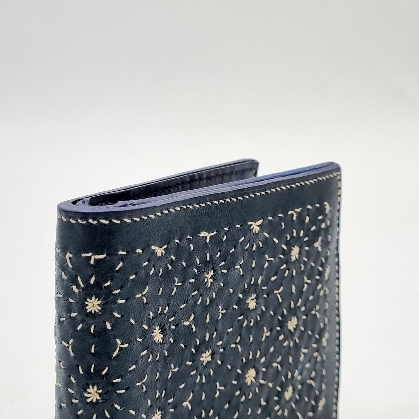 Studio Arkademie ASANOHA SASHIKO Bifold Wallet, Indigo