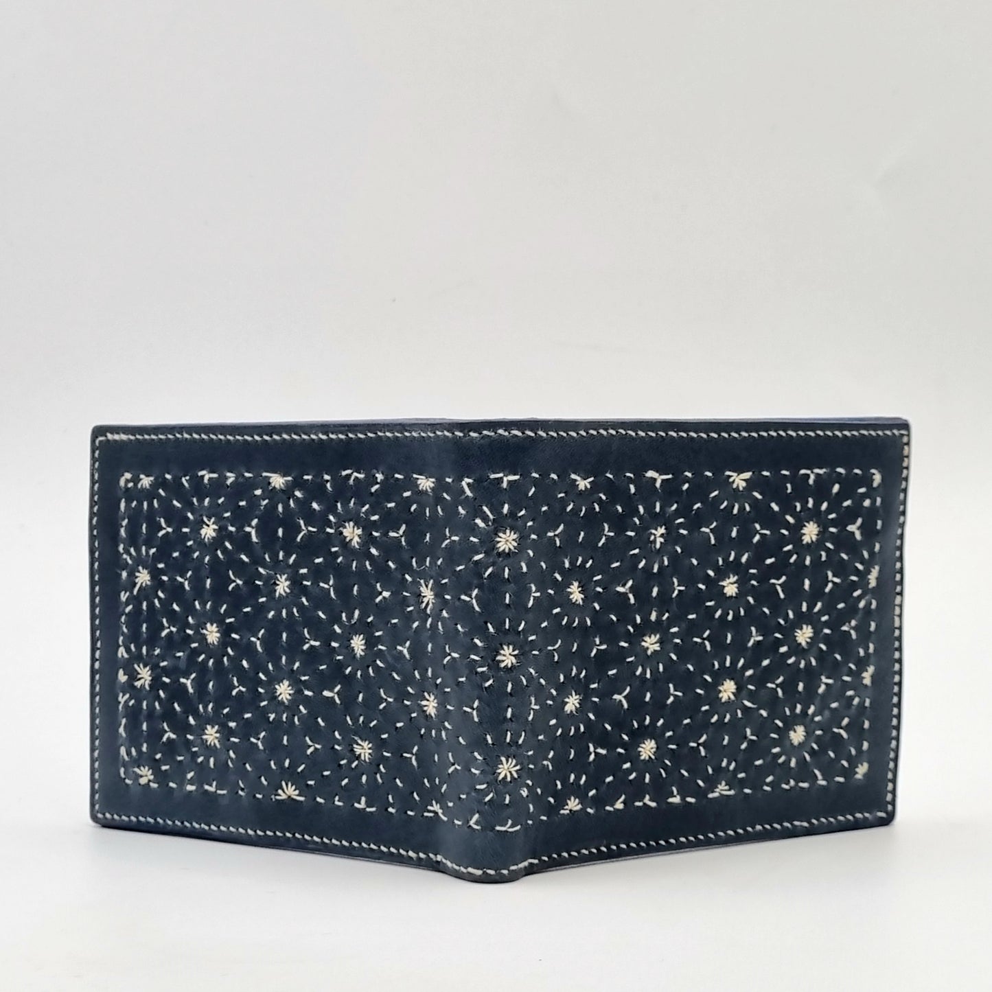 Studio Arkademie ASANOHA SASHIKO Bifold Wallet, Indigo