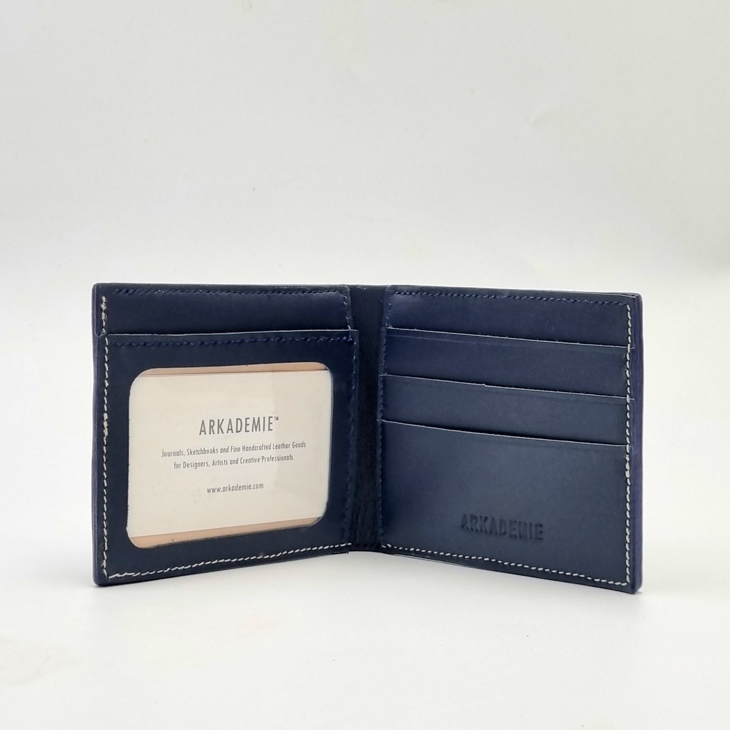 Studio Arkademie ASANOHA SASHIKO Bifold Wallet, Indigo