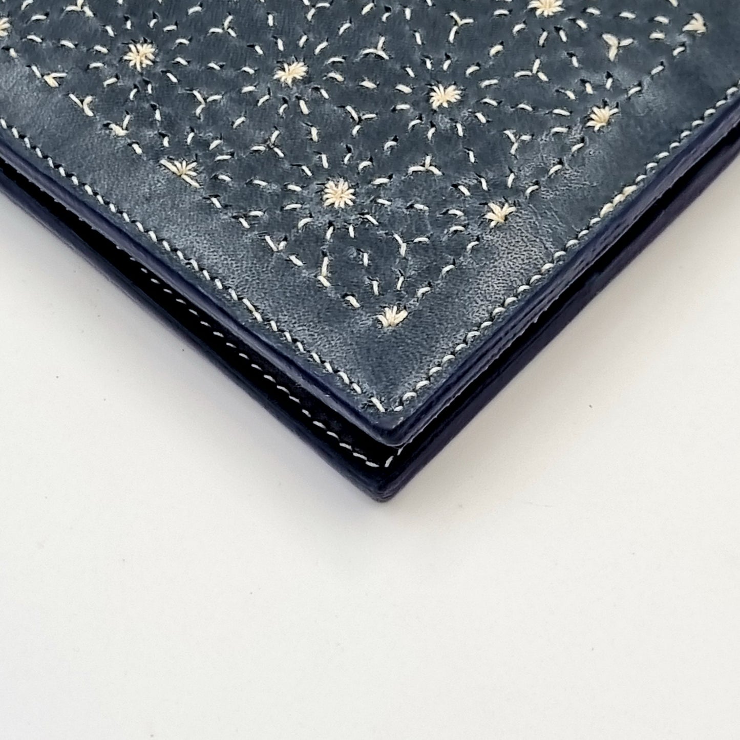 Studio Arkademie ASANOHA SASHIKO Bifold Wallet, Indigo