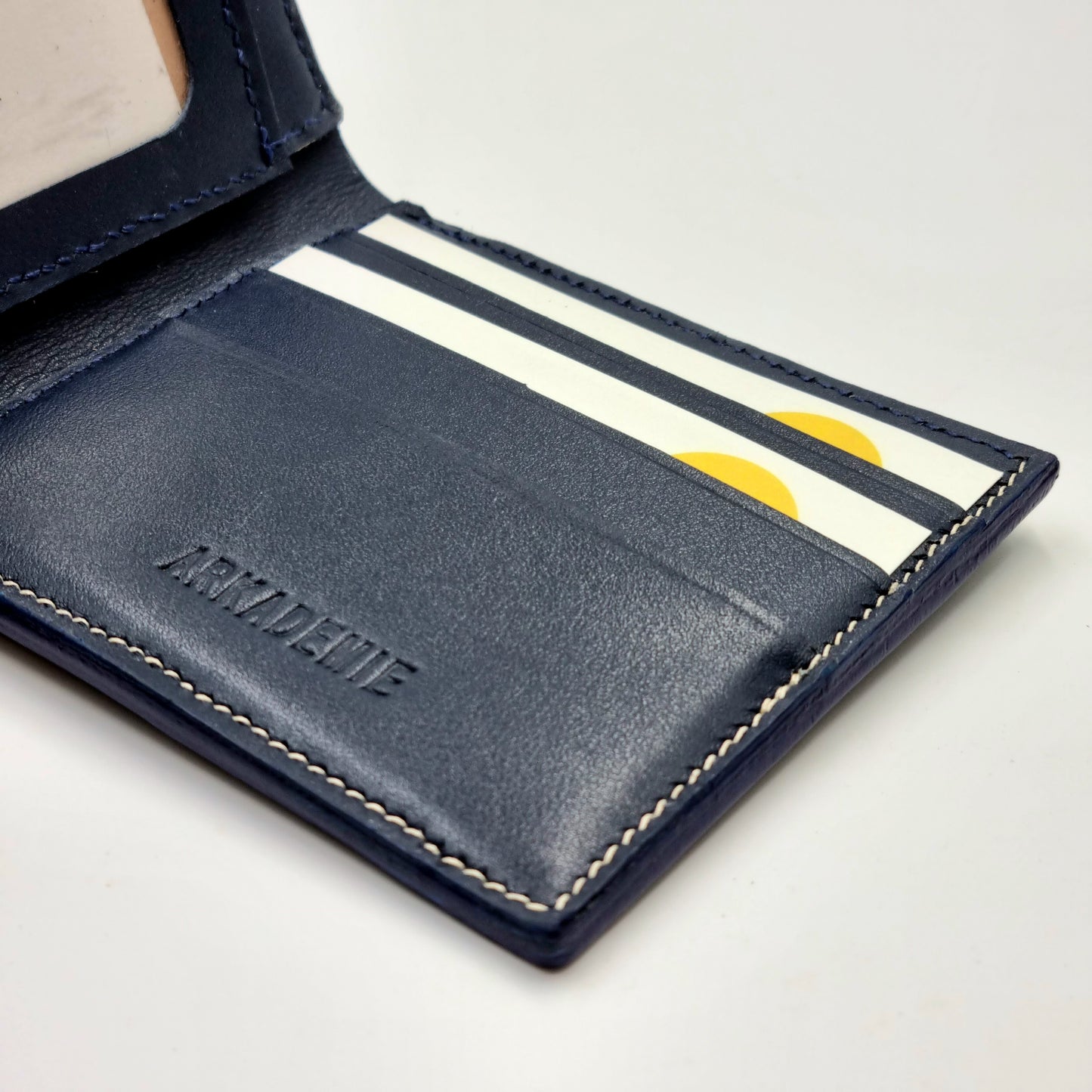 Studio Arkademie ASANOHA SASHIKO Bifold Wallet, Indigo