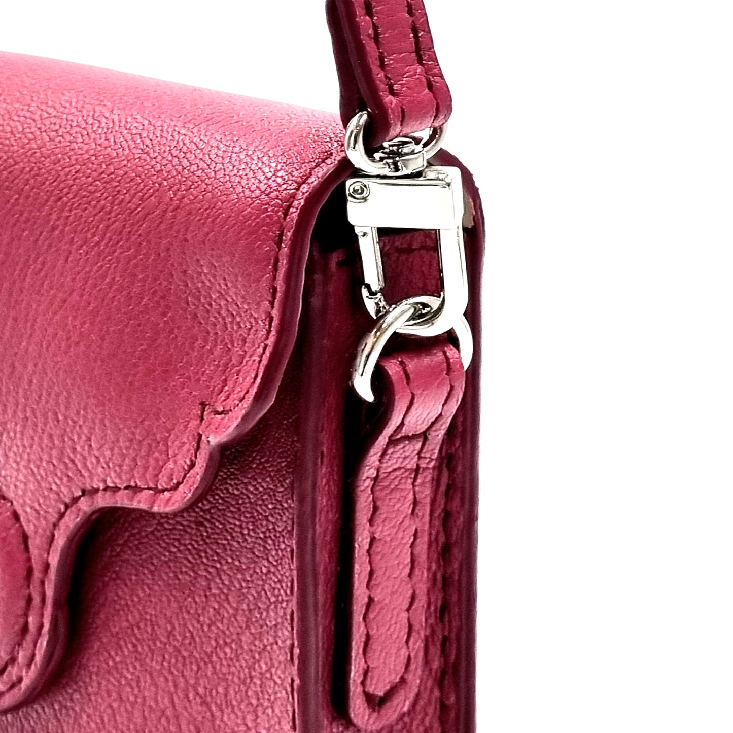 Studio Arkademie MING PEONY Women's Cross Body Pouch, Burgundy