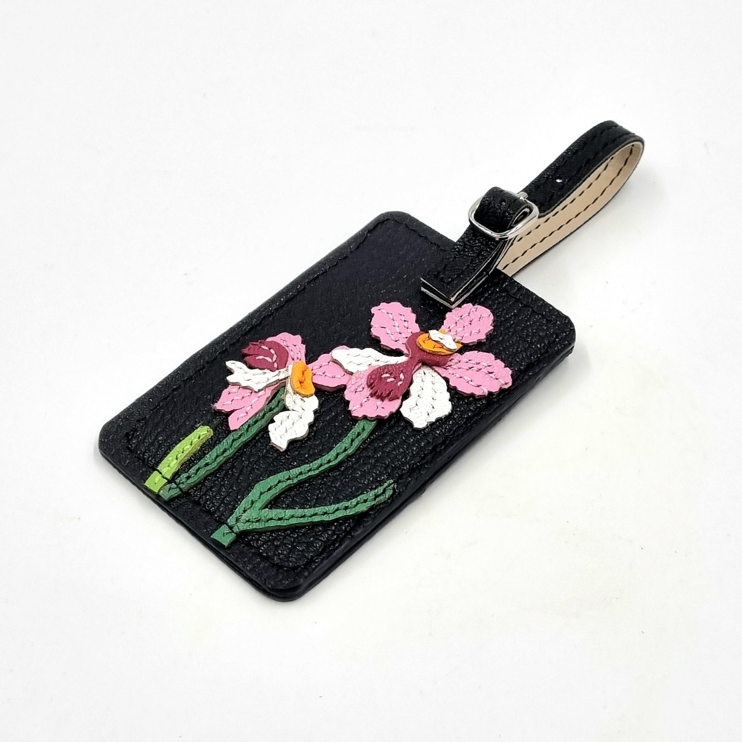 Studio Arkademie SG60 ORCHID VJ Leather Luggage Tag, Ebony
