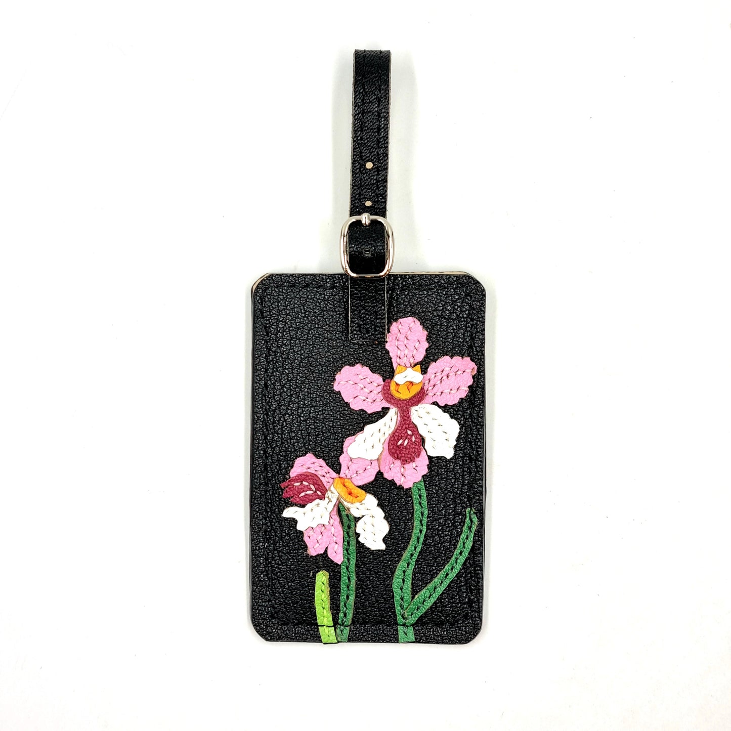 Studio Arkademie SG60 ORCHID VJ Leather Luggage Tag, Ebony
