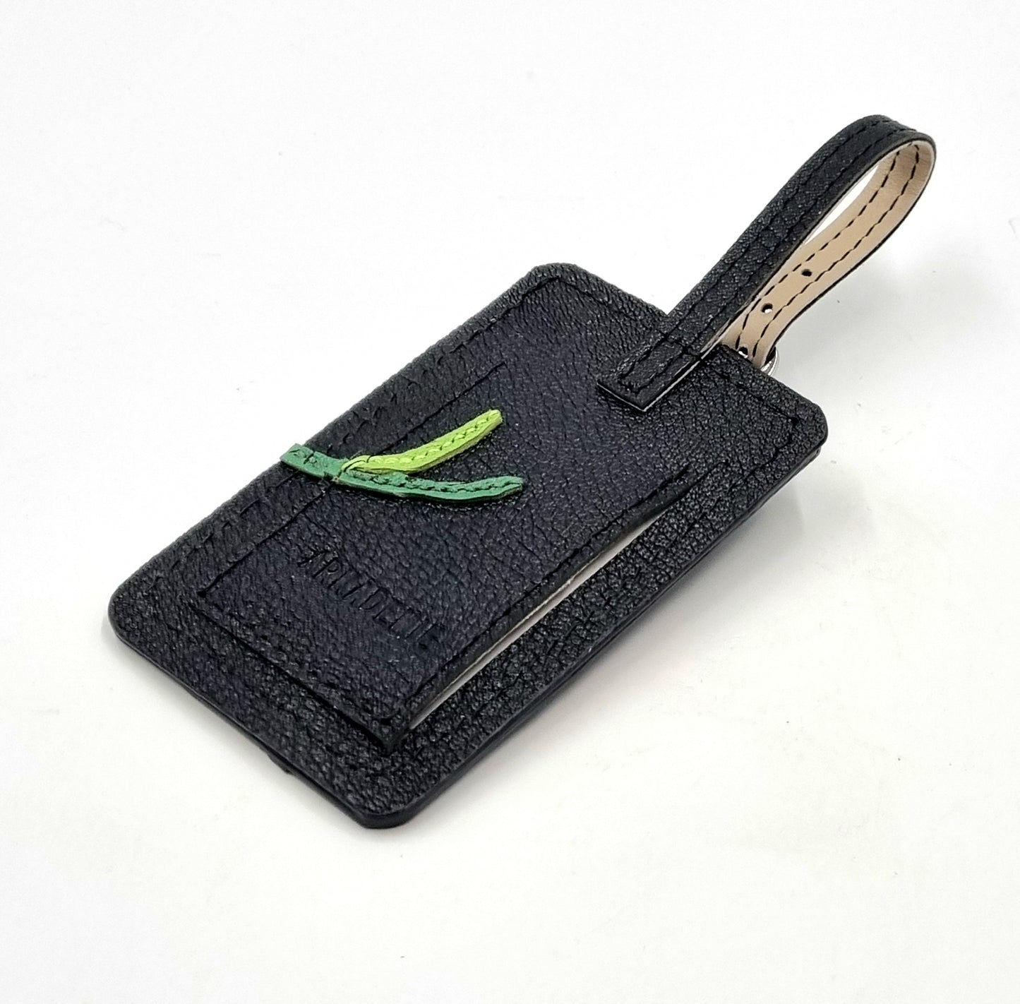 Studio Arkademie SG60 ORCHID VJ Leather Luggage Tag, Ebony