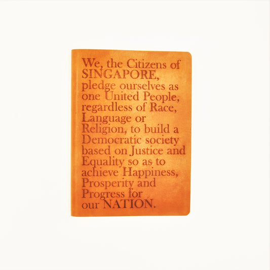 MAJULAH A5-P Journal, National Pledge, English, Tan