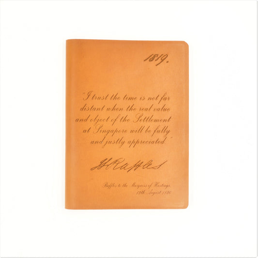 RAFFLES 1819 A5 Portrait Journal ( SG Bicentennial Limited Edition )